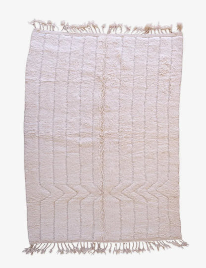 Moroccan Beni Ourain Wool Rug 8.6 x 5.8 ft / 262 x 177 cm - Surcoma