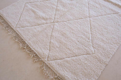 Moroccan Beni Ourain Wool Rug 10.2 x 6.5 ft / 310 x 200 cm - Surcoma