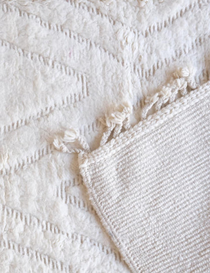Made to Order White Moroccan Rug - Beni Ourain 06
