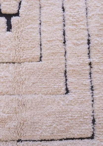 Beni Ourain Rug - 9 x 7.9 ft / 275 x 243 cm - Surcoma