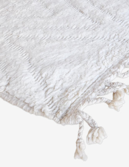 Made to Order White Moroccan Rug - Beni Ourain 06