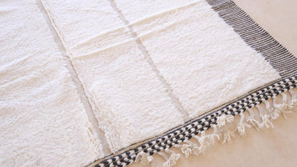 Moroccan Beni Ourain Wool Rug 11.4 x 7.8 ft / 347 x 239 cm - Surcoma