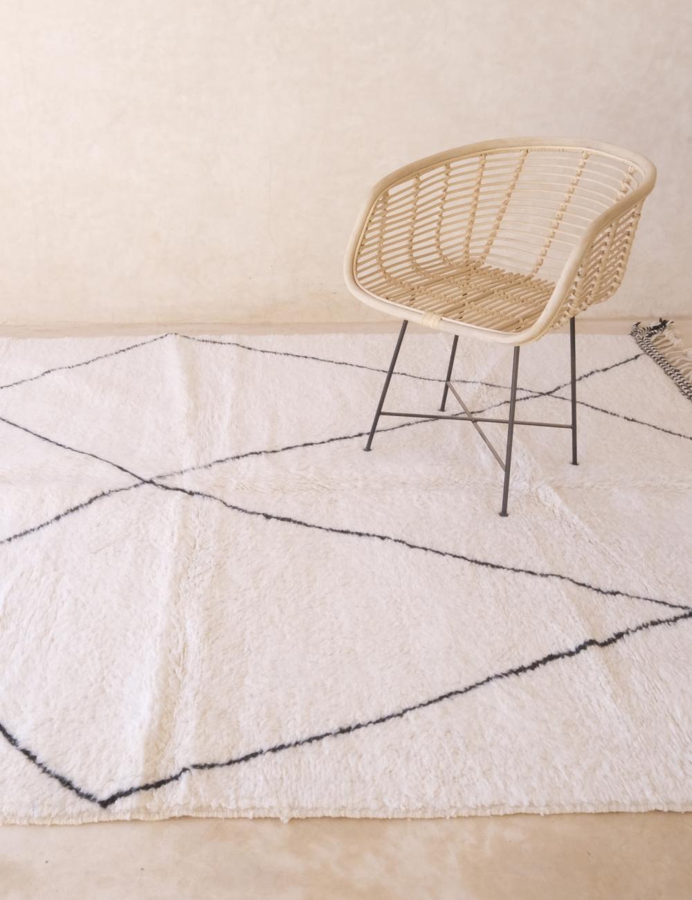 Custom White Beni Ourain Rug - Beni Ourain 08