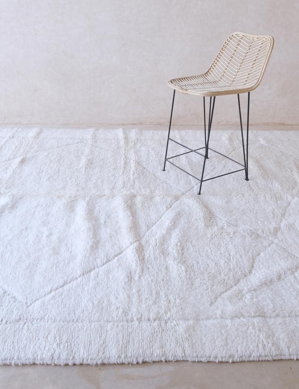 Moroccan Beni Ourain Wool Rug 11.2 x 7.9 ft / 340 x 241 cm