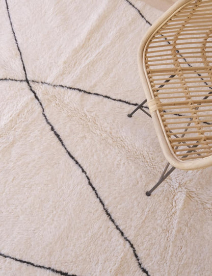 Beni Ourain Wool Rug 9.8 x 6.5 ft / 300 x 200 cm - Surcoma