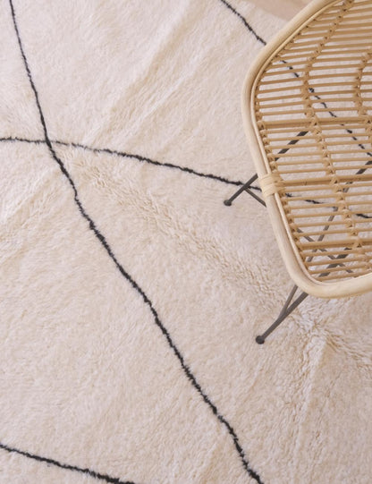 Custom White Beni Ourain Rug - Beni Ourain 08