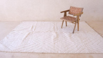 Moroccan Beni Ourain Wool Rug 9.6 x 6.8 ft / 294 x 209 cm - Surcoma