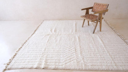 2020s Moroccan Beni Ourain Wool Rug 8.4 x 7.8 ft / 256 x 240 cm - Surcoma