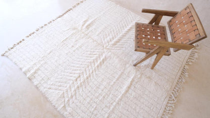 2020s Moroccan Beni Ourain Wool Rug 8.4 x 7.8 ft / 256 x 240 cm - Surcoma