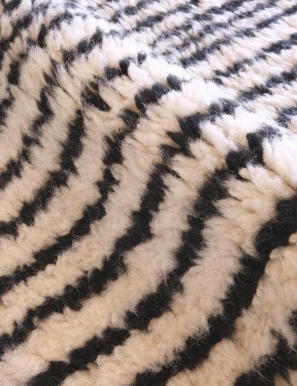 Custom Black Abstract Moroccan Rug - Forma 68