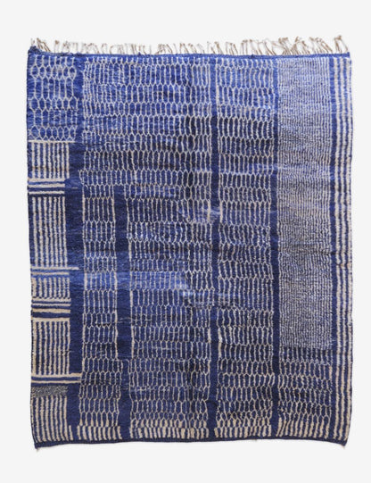 Deep Blue Custom Beni MRirt Rug - Surcoma