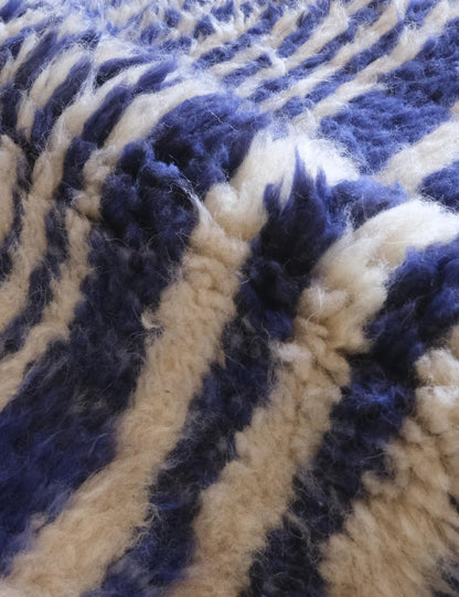 Deep Blue Custom Beni MRirt Rug - Surcoma