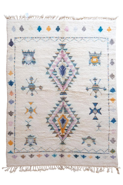 Moroccan Boujad Wool Rug 9.6 x 6.7 ft / 292 x 206 cm - Surcoma