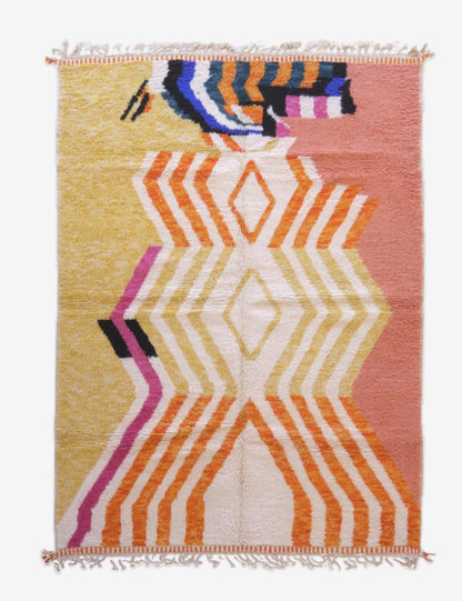 Coral Custom Moroccan Rug - Echoes Of Love 45