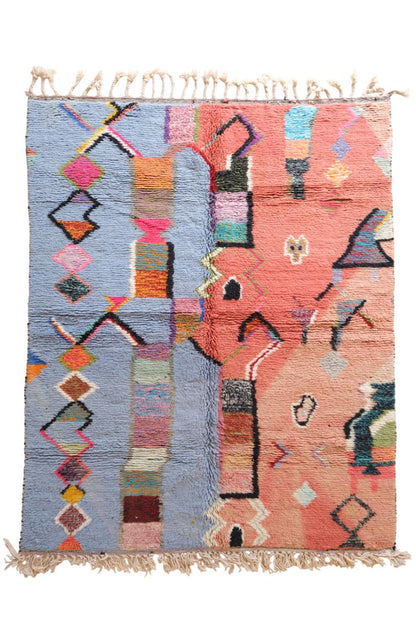 Moroccan Boujad Wool Rug 9.4 x 6.9 ft / 288 x 211 cm - Surcoma
