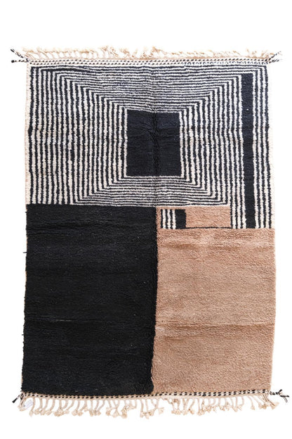 Moroccan Boujad Wool Rug 9.3 x 6.6 ft / 283 x 204 cm - Surcoma