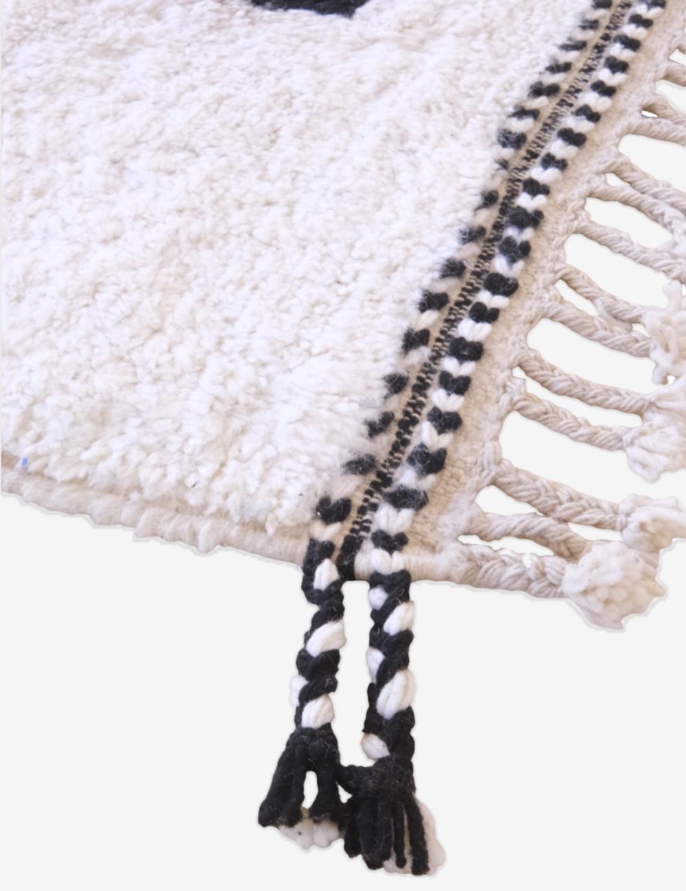 Custom Yellow Black Moroccan Rug - Forma 77