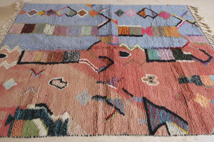 Moroccan Boujad Wool Rug 9.4 x 6.9 ft / 288 x 211 cm - Surcoma