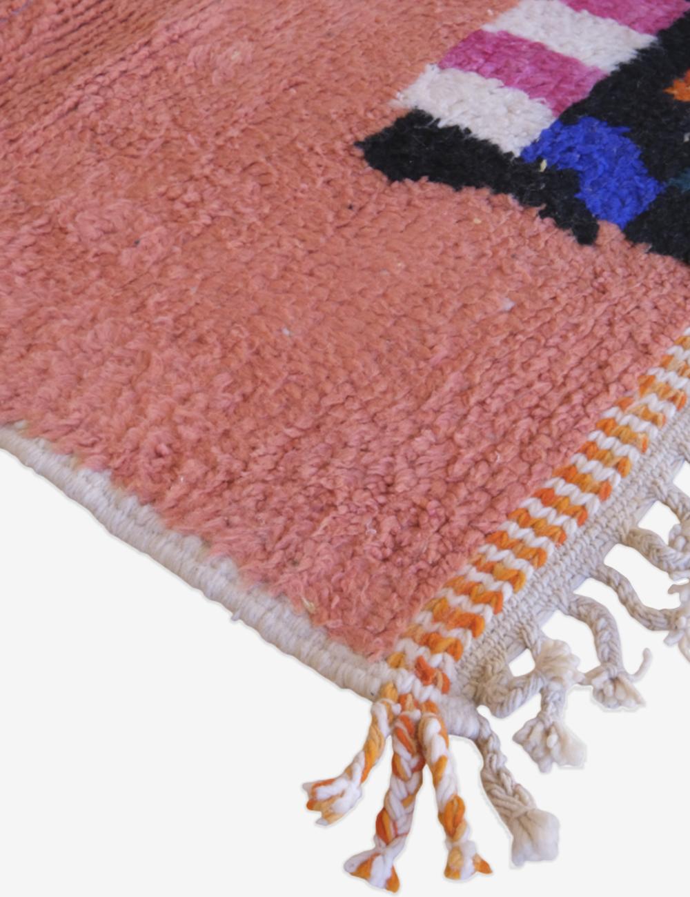 Coral Custom Moroccan Rug - Echoes Of Love 45