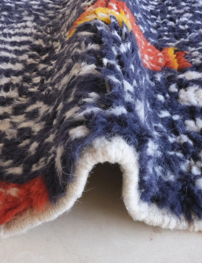 Colorful Custom Moroccan Wool Rug - Echoes Of Love 31