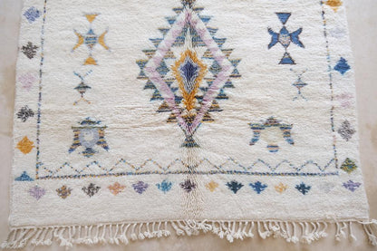 Moroccan Boujad Wool Rug 9.6 x 6.7 ft / 292 x 206 cm - Surcoma