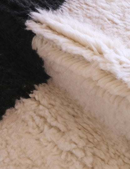 Custom Yellow Black Moroccan Rug - Forma 77