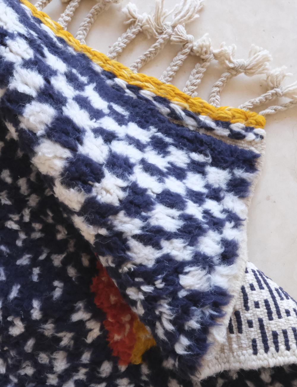 Colorful Custom Moroccan Wool Rug - Echoes Of Love 31