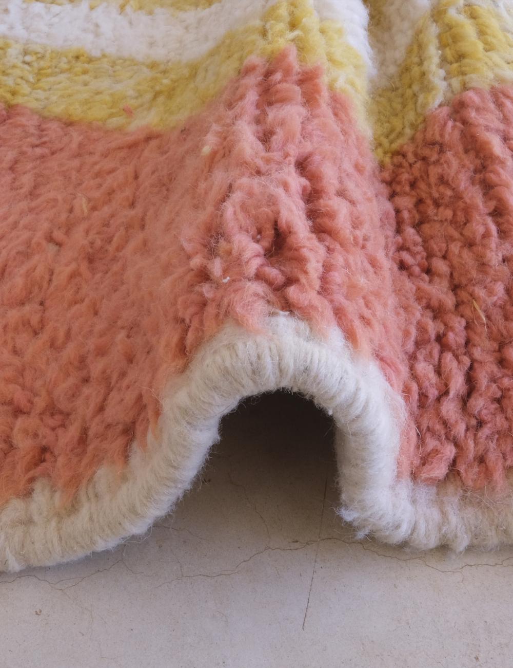 Coral Custom Moroccan Rug - Echoes Of Love 45