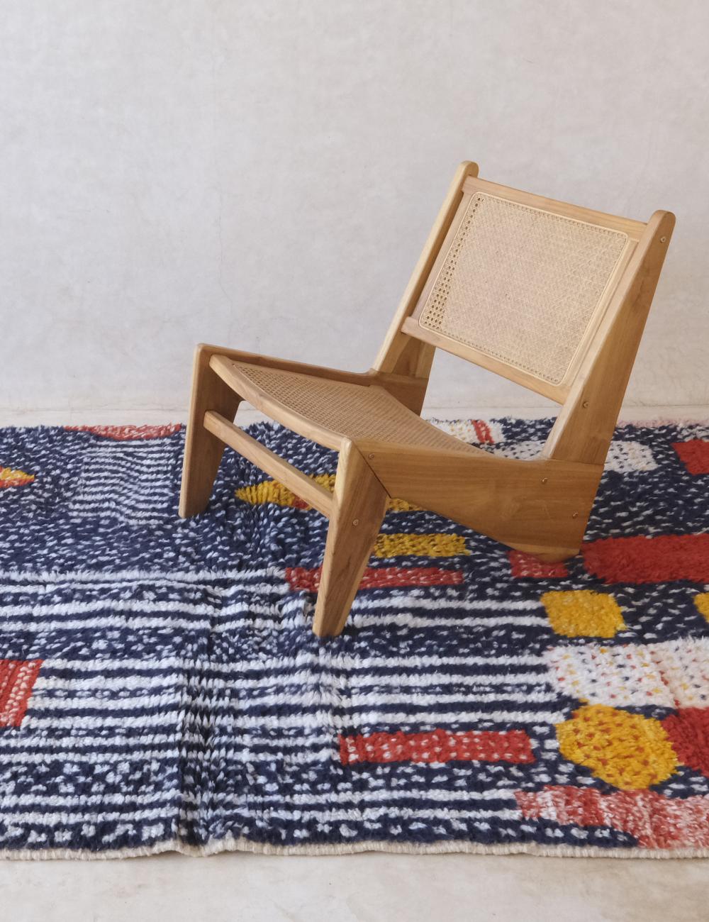 Colorful Custom Moroccan Wool Rug - Echoes Of Love 31