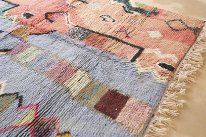 Moroccan Boujad Wool Rug 9.4 x 6.9 ft / 288 x 211 cm - Surcoma