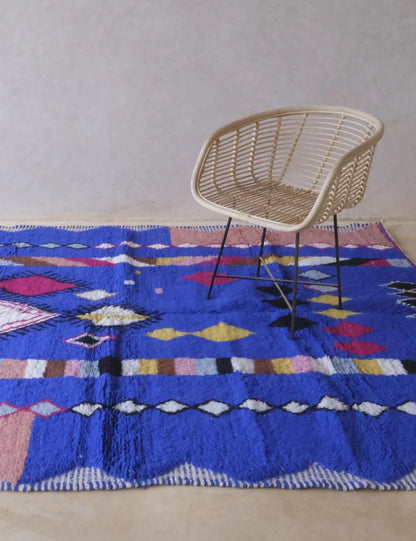 Moroccan Boujad Wool Rug 9.7 x 6.4 ft / 296 x 195 cm - Surcoma