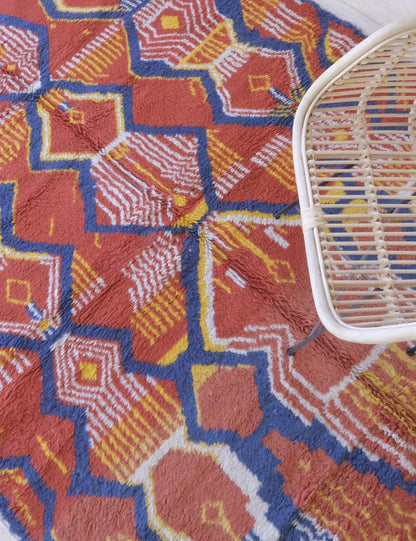 2020s Moroccan Boujad Wool Rug 9.9 x 6.7 ft / 303 x 207 cm - Surcoma