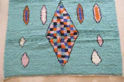 Moroccan Boujad Wool Rug 10.2 x 7.2 ft / 310 x 220 cm - Surcoma