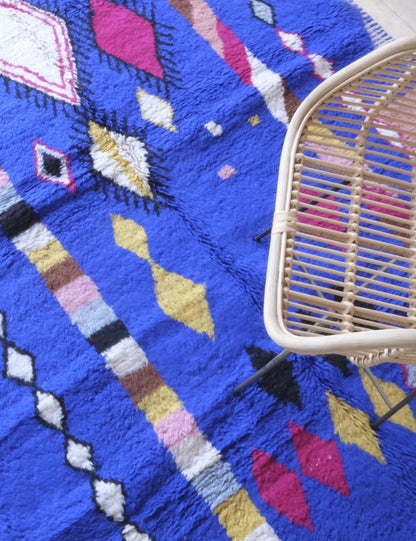 Moroccan Boujad Wool Rug 9.7 x 6.4 ft / 296 x 195 cm - Surcoma