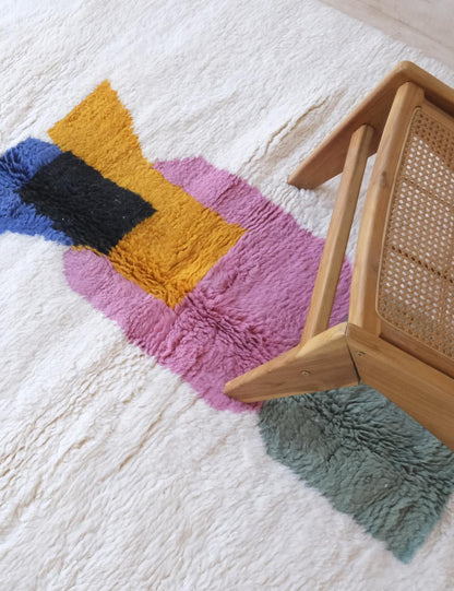 Moroccan Boujad Wool Rug 8.3 x 6.5 ft / 254 x 200 cm - Surcoma