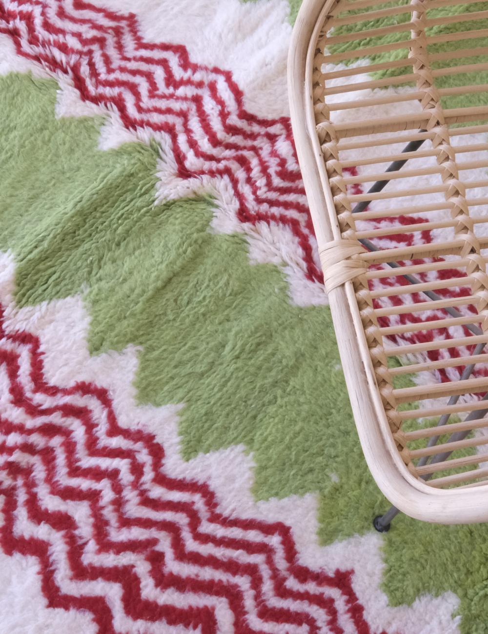Custom Colorful Moroccan Art Rug - Forma 76