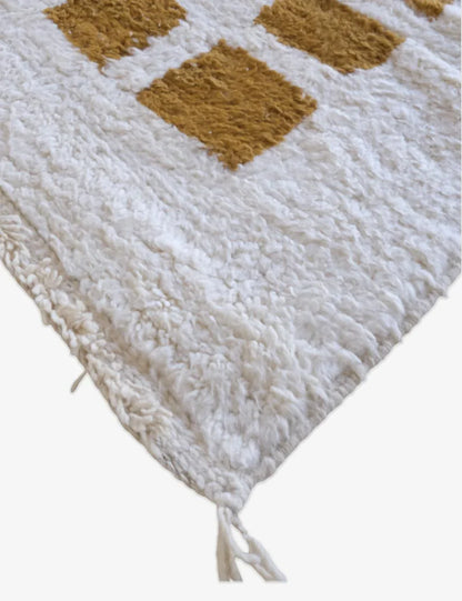 Moroccan Checker Wool Rug 9.5 x 7.7 ft / 290 x 236 cm - Surcoma