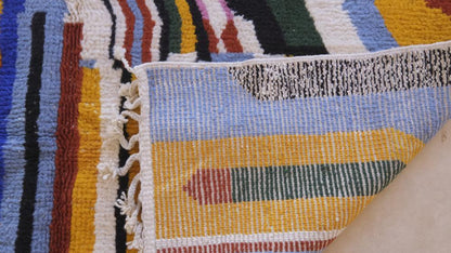 Moroccan Colorful Abstract Rug 9.3 x 7.1 ft / 282 x 219 cm - Surcoma