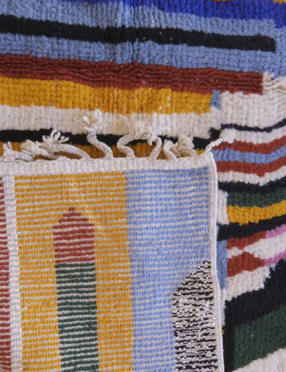 Custom Colorful Abstract Moroccan Rug - Echoes Of Love 55