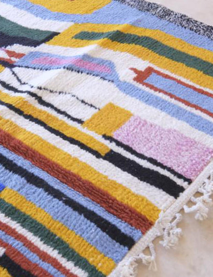 Custom Colorful Abstract Moroccan Rug - Echoes Of Love 55
