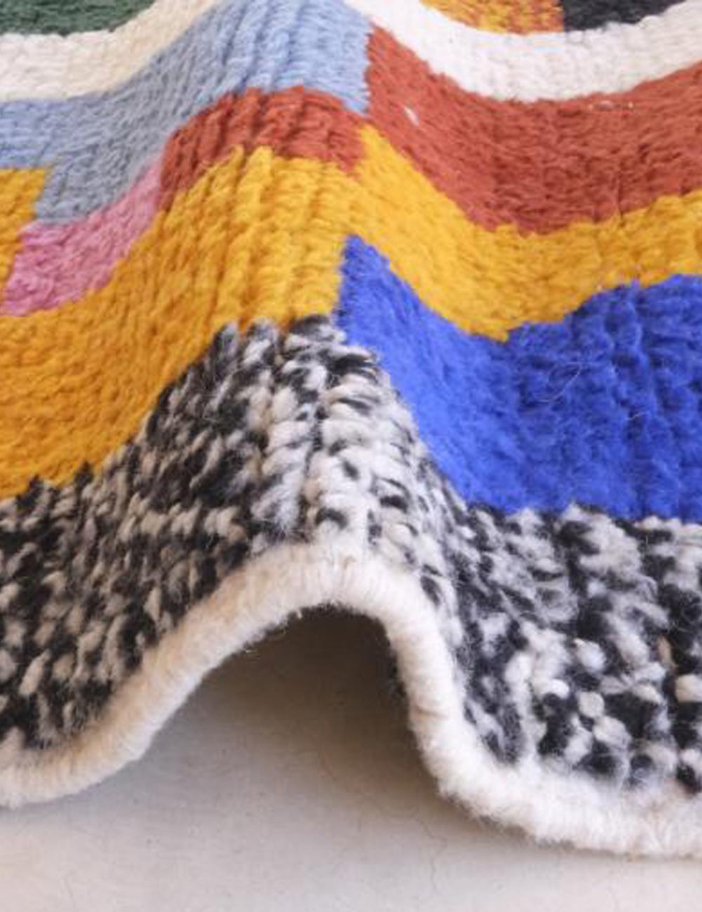 Custom Colorful Abstract Moroccan Rug - Echoes Of Love 55