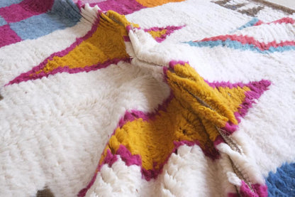 Colorful Boujad Wool Rug 9.8 x 6.7 ft / 300 x 207 cm - Surcoma