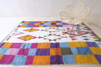 Colorful Boujad Wool Rug 9.8 x 6.7 ft / 300 x 207 cm - Surcoma