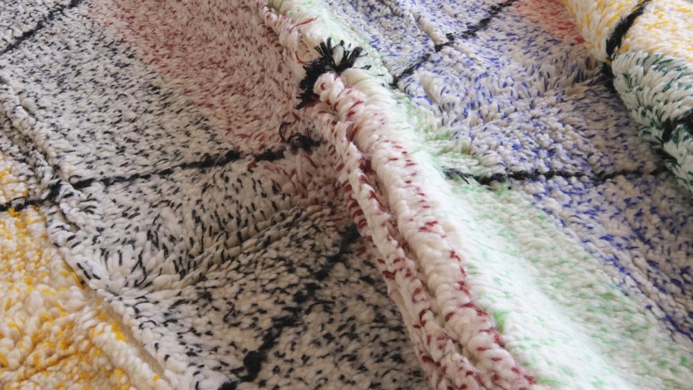 Moroccan Colorful Wool Rug 9.9 x 6.5 ft / 302 x 199 cm - Surcoma