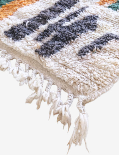 Moroccan Colorful Wool Rug 7.5 x 7.1 ft / 230 x 218 cm - Surcoma