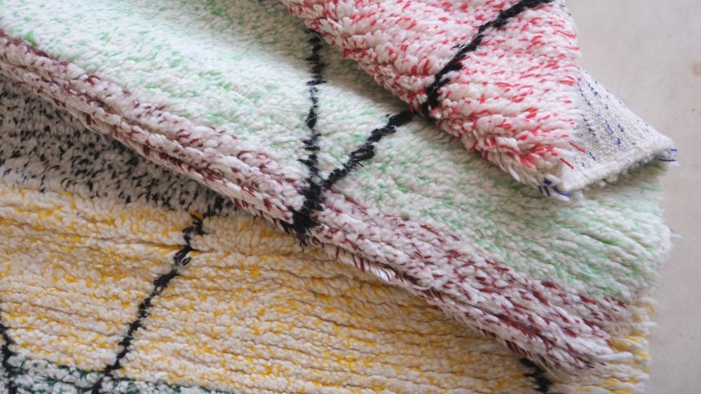 Moroccan Colorful Wool Rug 9.9 x 6.5 ft / 302 x 199 cm - Surcoma