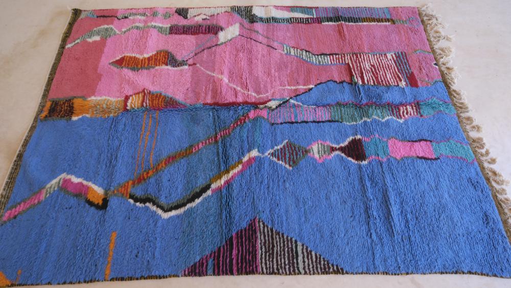 Moroccan Colorful Wool Rug - 9.4 x 6.5 ft / 286 x 200 cm - Surcoma