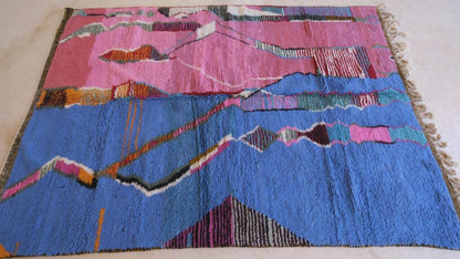 Moroccan Colorful Wool Rug - 9.4 x 6.5 ft / 286 x 200 cm - Surcoma