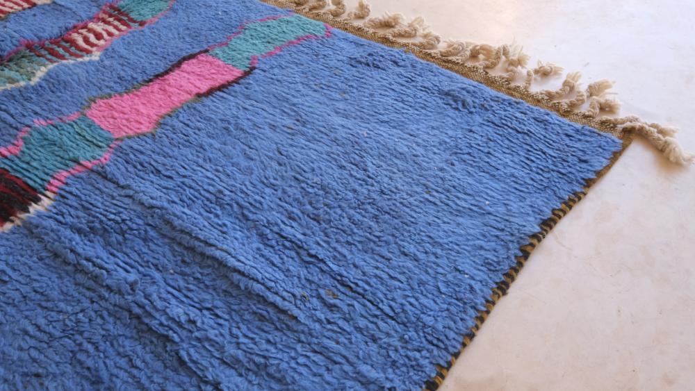 Moroccan Colorful Wool Rug - 9.4 x 6.5 ft / 286 x 200 cm - Surcoma