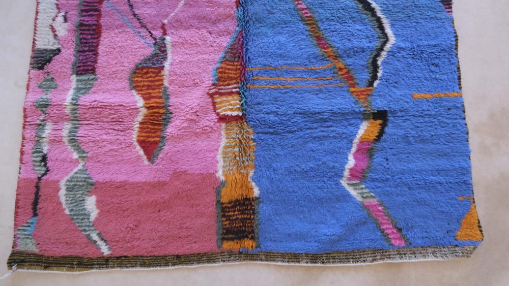 Moroccan Colorful Wool Rug - 9.4 x 6.5 ft / 286 x 200 cm - Surcoma